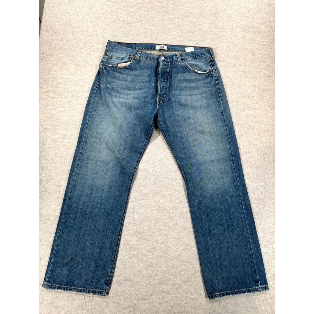 Vintage Levi's 501 Original Jeans Mens 40x30 Blue Denim Straight Leg Button Fly
